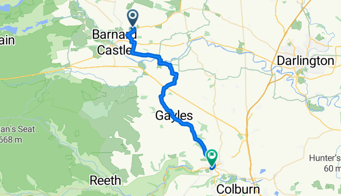 Stainton Road, Barnard Castle to A6108, Richmond