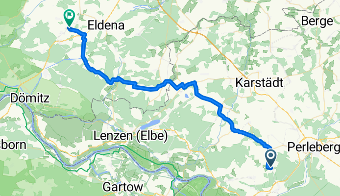 Entspannende Route in