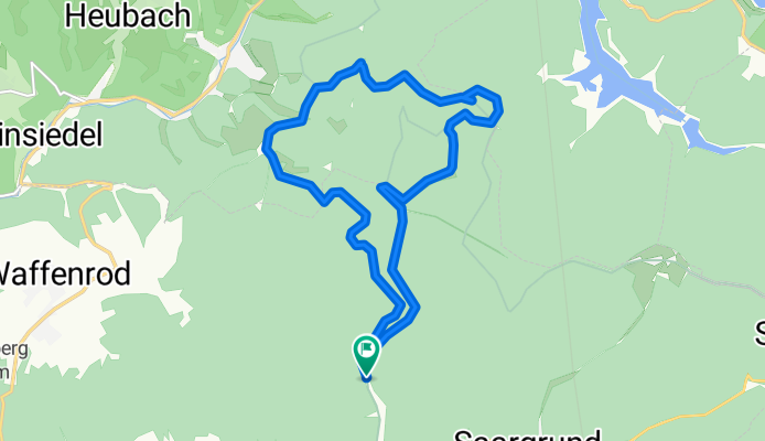 Von Sachsenbrunn ü.Hirschkanzel-Werraquelle-Werrateich-Sachsenbrunn