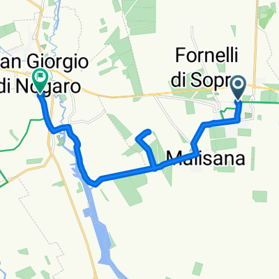 Via dell'Industria, Torviscosa nach Via Marittima 19, San Giorgio di Nogaro