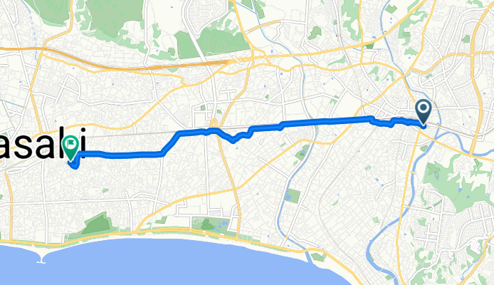 8-17, Minamifujisawa, Fujisawa-Shi to 16-29, Wakamatsucho, Chigasaki-Shi