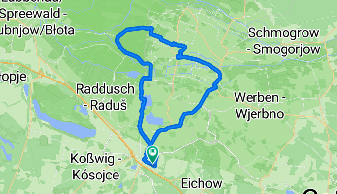 Vetschau - Leipe - Burg - Vetschau