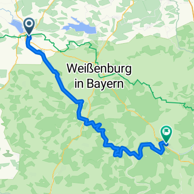 5.Etappe - Gunzenhausen - Eichstätt .. 72,7 km