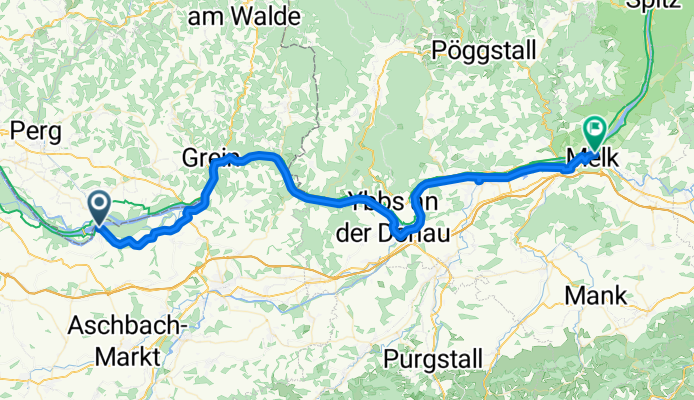 11.Etappe - Wallsee - (Stift) Melk .. 65,6 km