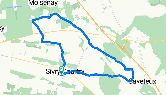Restful route in Sivry-Courtry