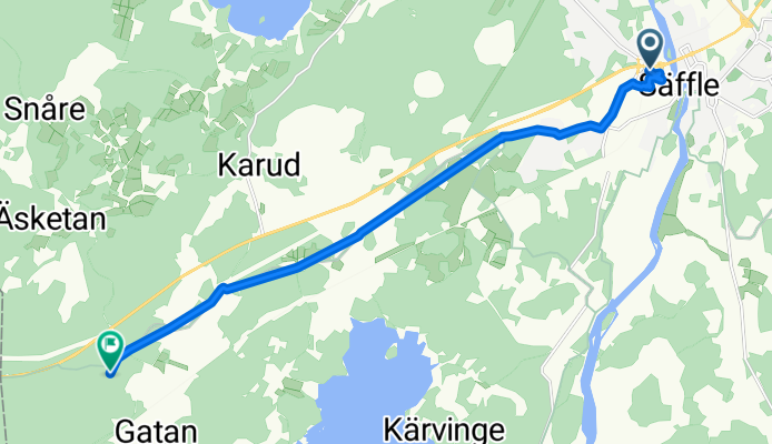 Järnvägsgatan 4 to Unnamed Road