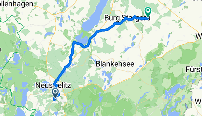 Neustrelitz nach Lindetal