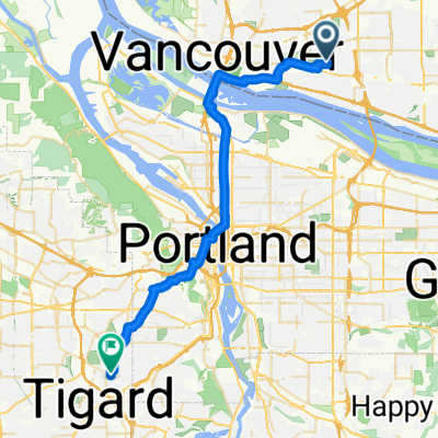 8604 NE 10th St, Vancouver to 9801–9931 SW 82nd Ave, Portland