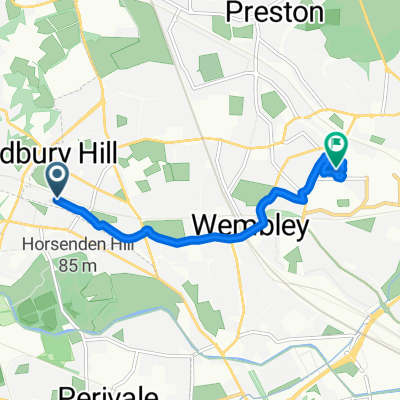 Slow ride in Wembley