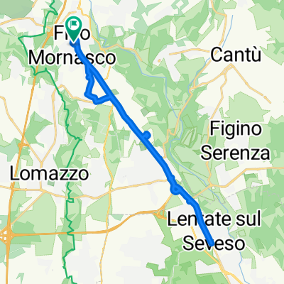 Da Via Scalabrini 8, Fino Mornasco a Via Scalabrini 8, Fino Mornasco