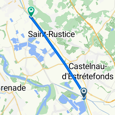 Relaxed route in Pompignan