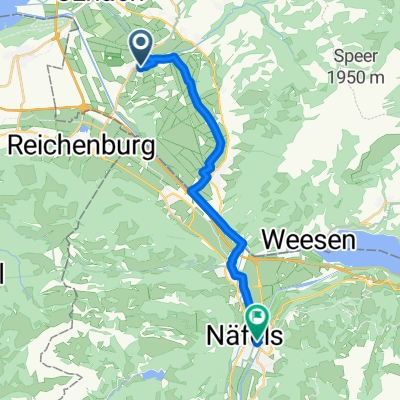 Route von Sonnenrainstrasse 10, Benken SG