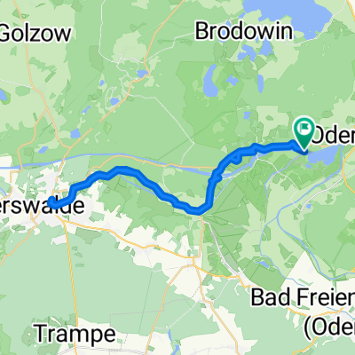 Langsame Fahrt in Oderberg