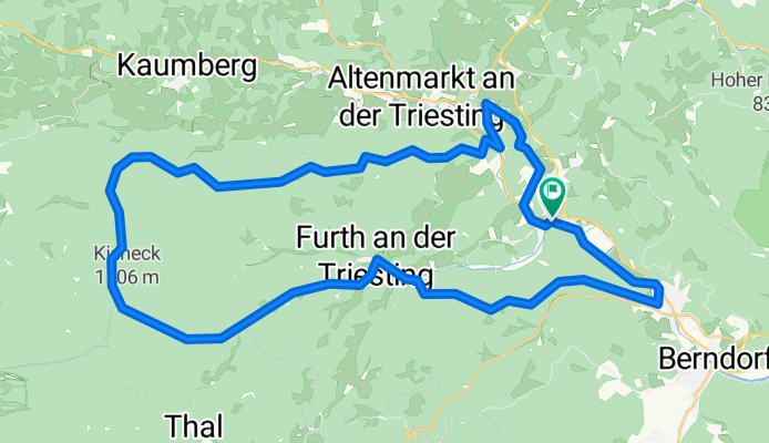 Weissenb - Pottenst - Furth - Kieneck - Hocheck - Weissenb CLONED FROM ROUTE 386937