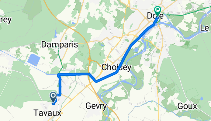 De 2–6 Rue des Chevreaux, Tavaux à 14 Rue Pasteur, Dole