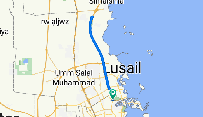 Cracking ride in Doha