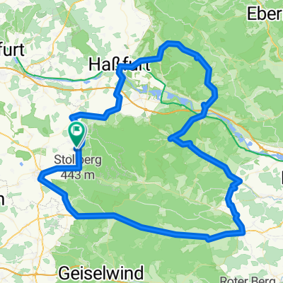 Haßfurt - Gerolzhofen - Ebrach - Ebelsbach und zurück