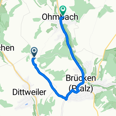 Route to Höferstraße 10, Ohmbach