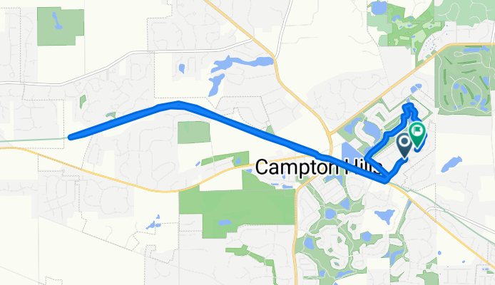 Relaxed route in Campton Hills