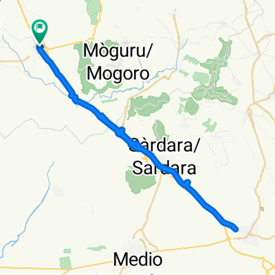 Da Via Giuseppe Garibaldi 18, Uras a Via G. Mannu 20, Uras