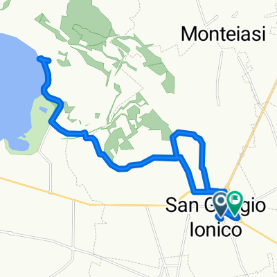 Da Via Roccaforzata 5, San Giorgio Jonico a Via Luigi Galvani 3, San Giorgio Jonico