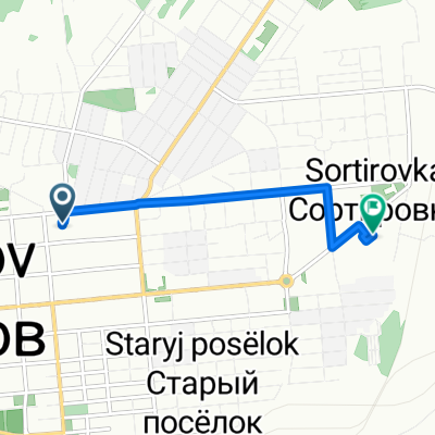 От улица Короленко 23А, Серов до улица Ленина 248а, Серов