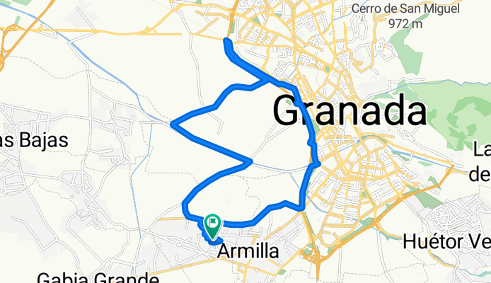 Ruta desde Calle Derechos Humanos 15, Churriana de la Vega