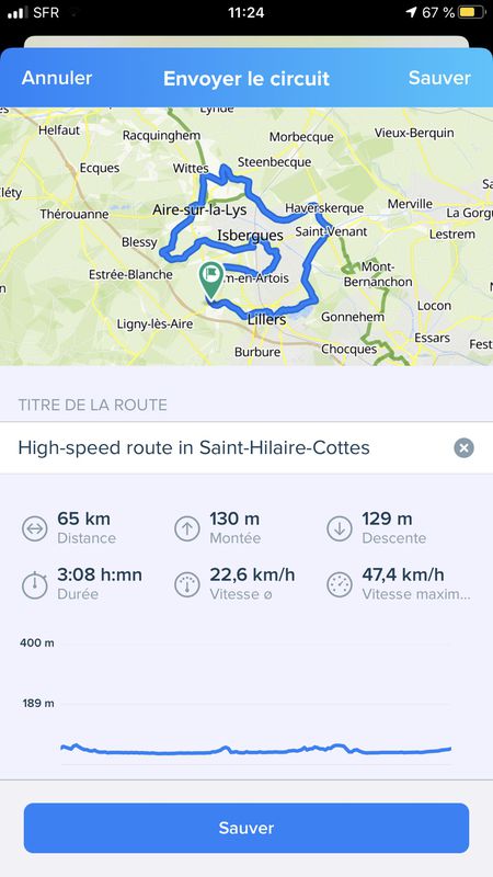 High-speed route in Saint-Hilaire-Cottes