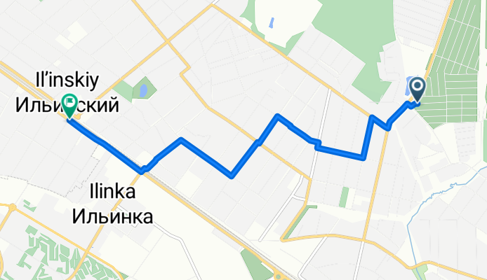 От 4-я садовая улица 159, Кратово до Ильинская, Ильинский