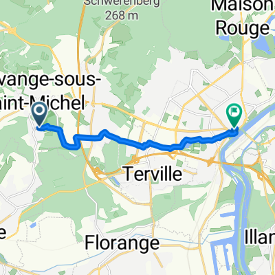 De 21 Route des Futaies, Thionville à 37 Rue de la Tour, Thionville