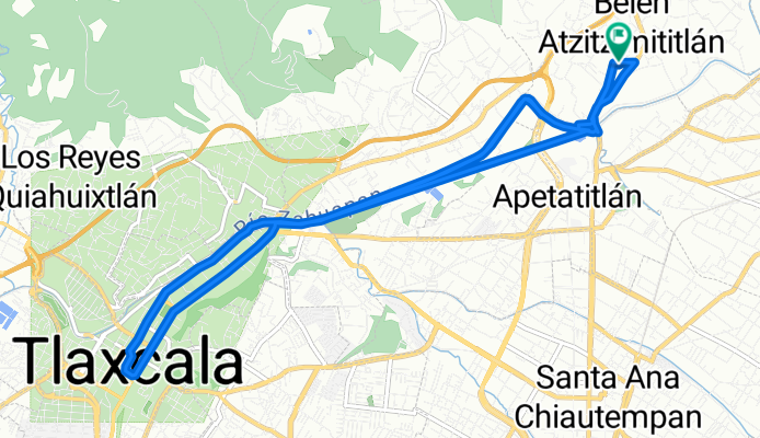 De Hidalgo Sur 20, Belén Atzitzimititlán a Hidalgo Sur 20, Belén Atzitzimititlán