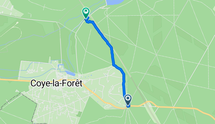 Moderate route in Coye-la-ForĂȘt