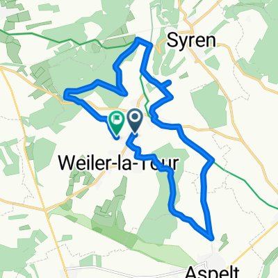 Am Kierchepad 2, Weiler zum Turm nach Rue de Luxembourg 48–84, Weiler zum Turm