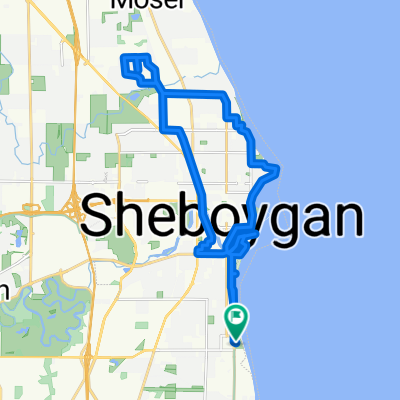 3201 Lakeshore Dr, Sheboygan to 3201 Lakeshore Dr, Sheboygan