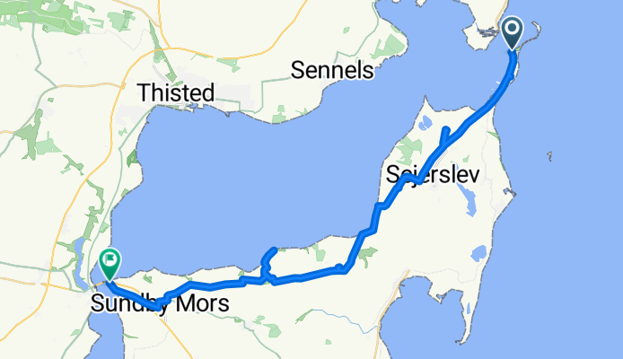 Feggesundvej 81, Nykøbing Mors to Sundbyvej 238, Erslev