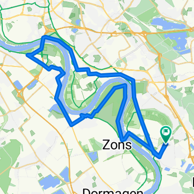 Monheim/Baumberg-Düsseldorf-Zons-Monheim/Baumberg
