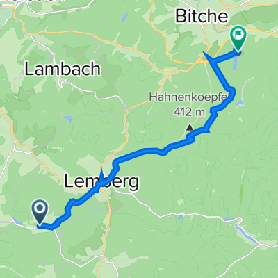 De 1 Rue Principale, Saint-Louis-lès-Bitche à Étang de Hasselfurth, Bitche