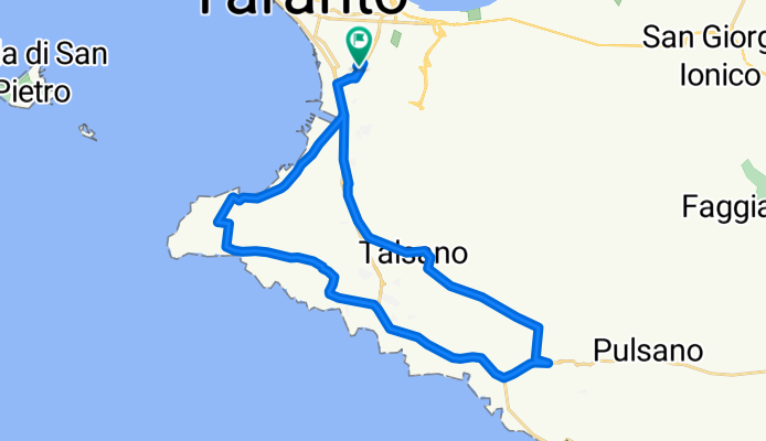 Da Via Veneto 114, Taranto a Viale Magna Grecia 358, Taranto