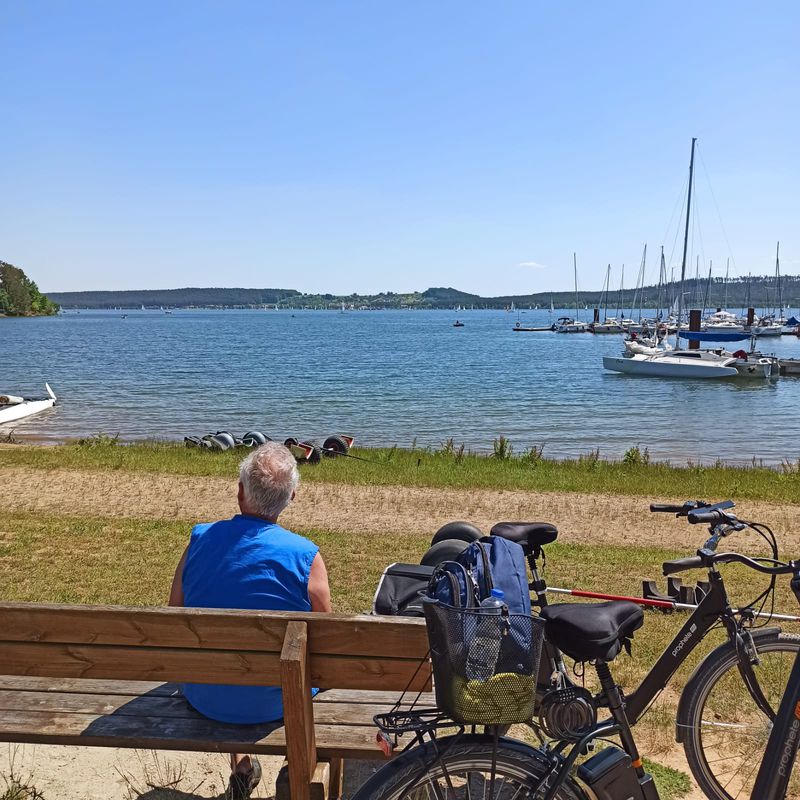 Langsame Fahrt in