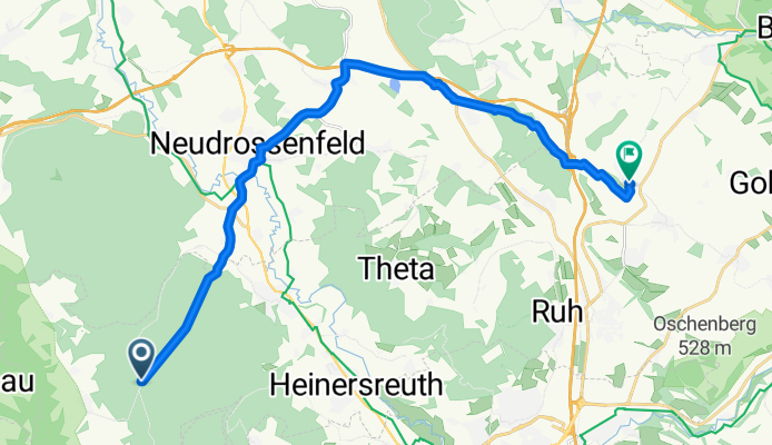 Waldhütte 1, Bayreuth, gemeindefreies Gebiet nach Hans-Raithel-Straße 16, Bindlach