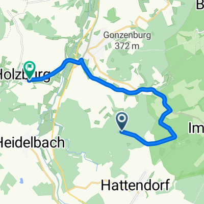 Route nach Heidelbacher Straße 2, Schrecksbach