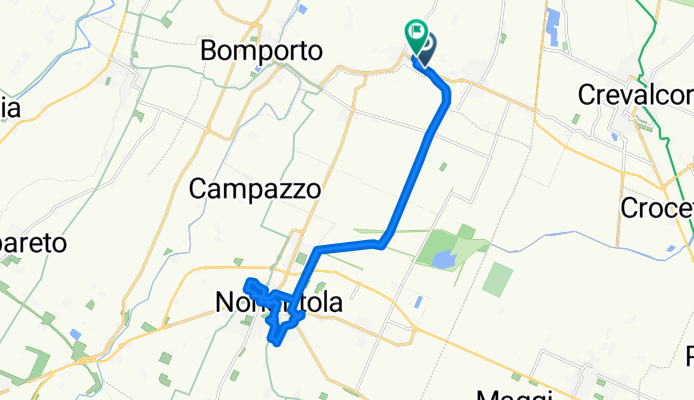 Restful route in Ravarino