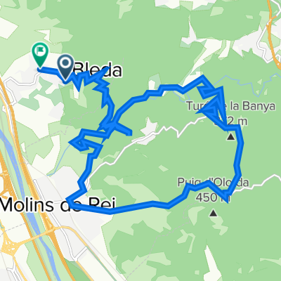 Restful route in El Papiol