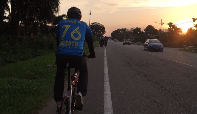 Foto 2 der Bikemap-Route "89, Jalan Ladang Muar Itam-Kampung Baharu, Jalan Bakri to 1–6, Lorong Mawar 1, Muar"