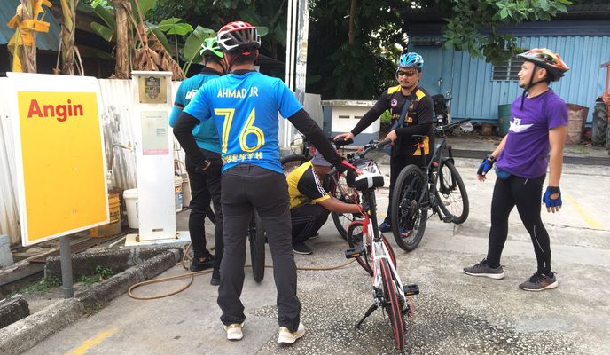 Foto 1 der Bikemap-Route "89, Jalan Ladang Muar Itam-Kampung Baharu, Jalan Bakri to 1–6, Lorong Mawar 1, Muar"