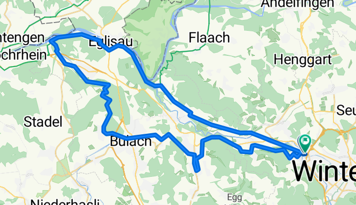 Wässerwiesenstrasse 67B, Winterthur to Wässerwiesenstrasse 67D, Winterthur