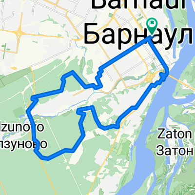 От Партизанская улица, 69А, Барнаул до Партизанская улица, 69А, Барнаул