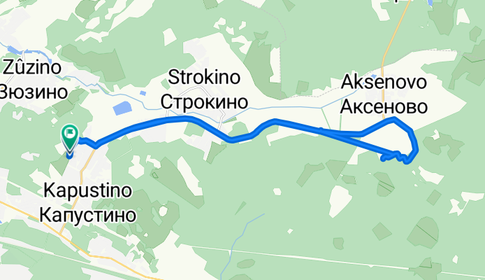 Маршрут в Автодорожник поселок, 101, Вялковское