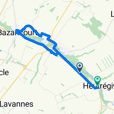 De Rue de la Suippe, Warmeriville à 1B Rue de la Suippe, Heutrégiville