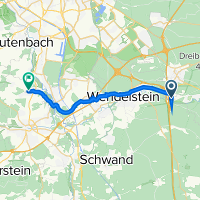 Am Brückkanal, Schwarzenbruck nach Am Wasserschloß 34, Schwabach
